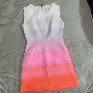 Diane von Furstenberg Capreena Two Tone Pink Ombre Dress- Hannah Mckay Dexter